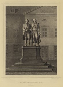 Schiller ve Goethe, Weimar by German School