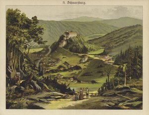 Schwarzburg (renkli taş) by German School
