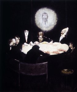 Spiritizm sahnesi. genç by German School