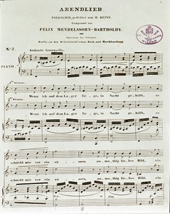 Felix Mendelssohn tarafından Abendlied
