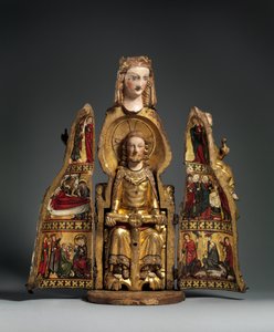 Bakire Tapınağı, c.1300 (yaldızlı ahşap) by German School