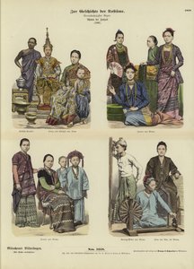 Siyam ve Birmanya kostümleri, 1886 by German School