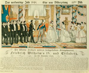 Prusyalı Frederick William IV ve eşi Bavyeralı Elizabeth Ludovika