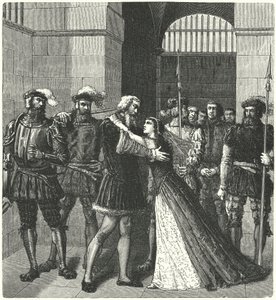Sir Thomas More, idamından önce kızıyla vedalaşıyor by German School
