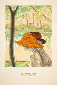 "Spaziergang", P  C Habig şapka reklamı, Styl, pub.1922