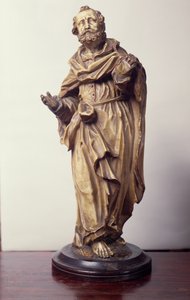 Bir Aziz Heykelciği, Aşağı Ren (kaymaktaşı) by German School