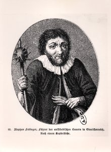 Stephan Fadinger (d.1626), Avusturya köylü isyanının lideri (1625-1626) by German School