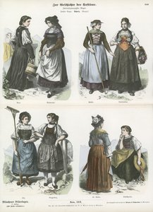 İsviçre kostümleri, 19. yy by German School