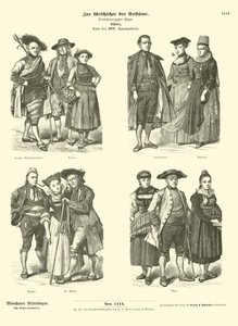 18. yüzyılın sonlarında İsviçre kostümleri by German School