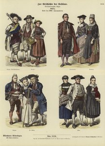 18. yüzyılın sonlarında İsviçre kostümleri by German School