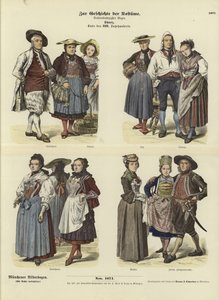 18. yüzyılın sonlarında İsviçre kostümleri by German School