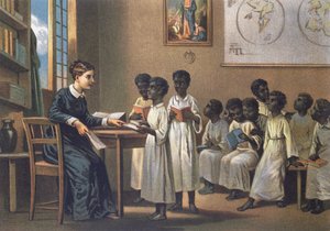 Öğrencileri olan öğretmen, 1880 by German School
