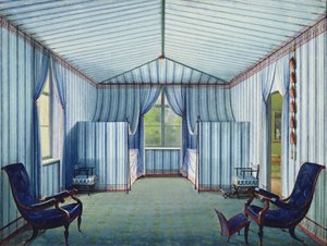 Çadır Odası, 1830 sonrası (kağıt üzerine kalem-mürekkep ve wc) by German School