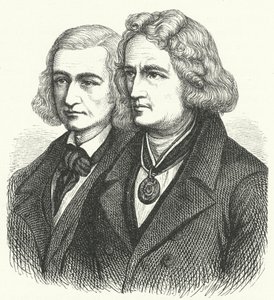 Grimm Kardeşler (gravür) by German School