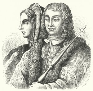 Katolik Hükümdarlar, Kastilyalı Isabella I ve Aragon Kralı II. Ferdinand (gravür) by German School