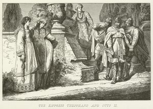 İmparatoriçe Theophano ve Otto II by German School