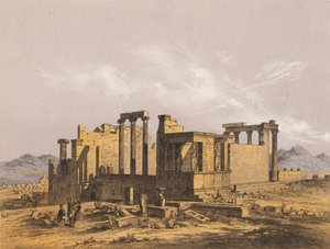Erechtheion, Atina (renkli lito) by German School