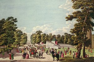 Havai Fişek Yeri, Prater (aquatint) by German School