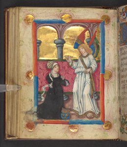 Koruyucu Melek, Add. MS 24153, f.74v (parşömen üzerine mürekkep ve renk) by German School