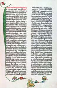 Gutenberg İncili, Mainz c.1450-55 by German School