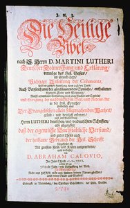 Kutsal İncil, Cilt. I., 1681 by German School