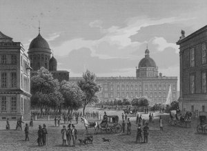 Lustgarten, Berlin (çelik oyma) by German School