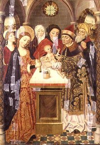 Tapınaktaki Sunum, c.1480 by German School