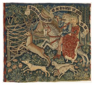 Sadakat Peşinde, c.1475-1500 (goblen) by German School