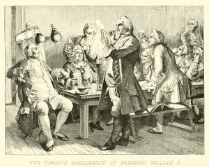 Frederick William I Tütün Parlamentosu by German School