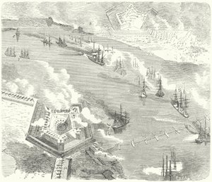 Birlik filosu Fort Jackson ve Fort St Philip