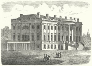 Beyaz Saray, Washington DC (gravür) by German School