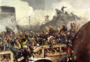 1 Eylül 1870 Sedan savaşında mağlup Fransız birlikleri