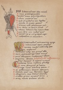12. yüzyıla ait bir Fransız el yazmasında Horace