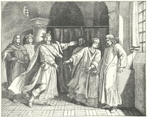 Louis IV ve Frederick the Fair, Alman tahtının rakip davacıları uzlaşması by German School
