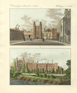 Eton okulu (renkli gravür) by German School