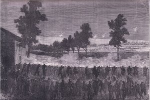 Cachan sortisi, Cassell ve Company Limited tarafından yayınlanan Cassells History of the War Fransa ve Almanya arasında, c.1890 (litho) by German School