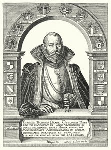 Tycho Brahe, Danimarkalı astronom (gravür) by German School