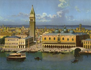 Venedik (chromolitho) by German School