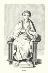 Virgil, Romalı şair (gravür) by German School