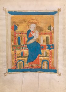 Bakire ve Çocuk, 1400 (parşömen üzerine wc) by German School