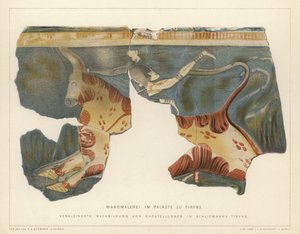 Alman arkeolog Heinrich Schliemann tarafından kazılan Yunanistan, Tiryns