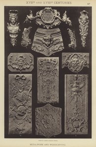 XVII. ve XVIII. Yüzyıllar, Metal İşleri ve Ağaç Oymacılığı (renkli lito) by German School