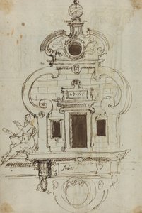 Silahlı Küreli Duvar Anıtı [verso] by German or Austrian 16th Century