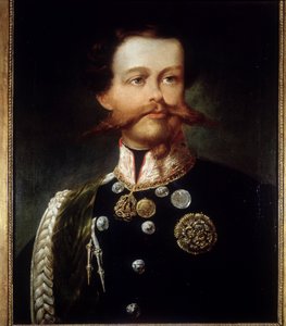 Gerolamo (Girolamo) Induno tarafından Victor Emmanuel II (Victor-Emmanuel) (Vittorio Emanuele) (1820 - 1878) portresi. Risorgimento Müzesi. Milano. by Gerolamo Induno