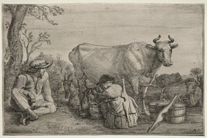 Sütçü Kız by Gerrit Claesz. Bleker