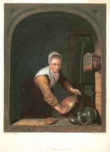 Ev Hanımı, c1630-1670 by Gerrit Dou