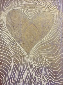 Heart Currents 9, 2011 (tuval üzerine kum ve akrilik) by Gerrit Greve