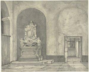 Balth cenaze anıtı. Utrecht'teki Janskerk'teki Fredericus von Stosch by Gerrit Lamberts