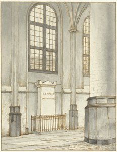 Leiden'deki Pieterskerk'te JM Kemper'in cenaze anıtı by Gerrit Lamberts