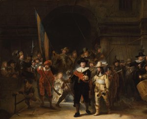 Gece Nöbetinin Kopyası Kaptan Frans Banning Cocq ve Teğmen Willem van Ruytenburch